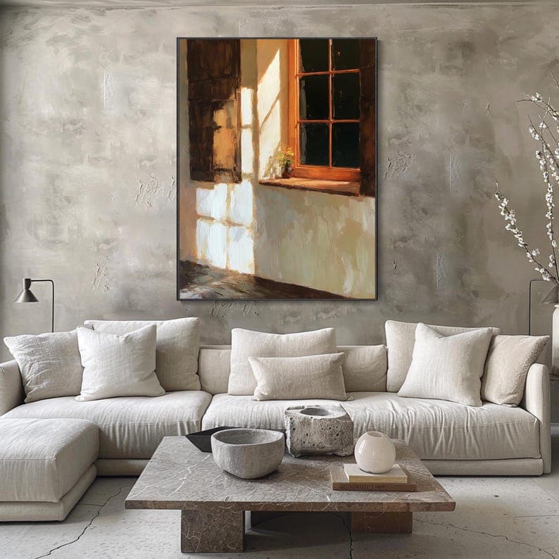 Wabi-Sabi No. 03 hand-painted wall artwork