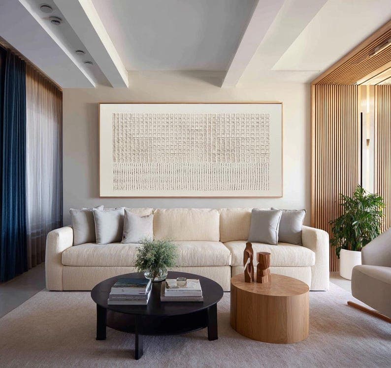 Wabi-Sabi No. 04 hand-painted wall artwork